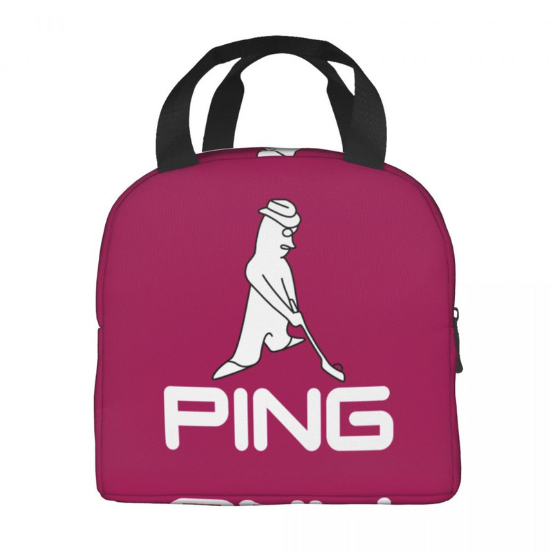 Torba za ručak s logotipom golfa za žene, muškarce, topla, hladnjak, izolirana kutija za ručak za studente, školske poslove, piknik, torbe za hranu