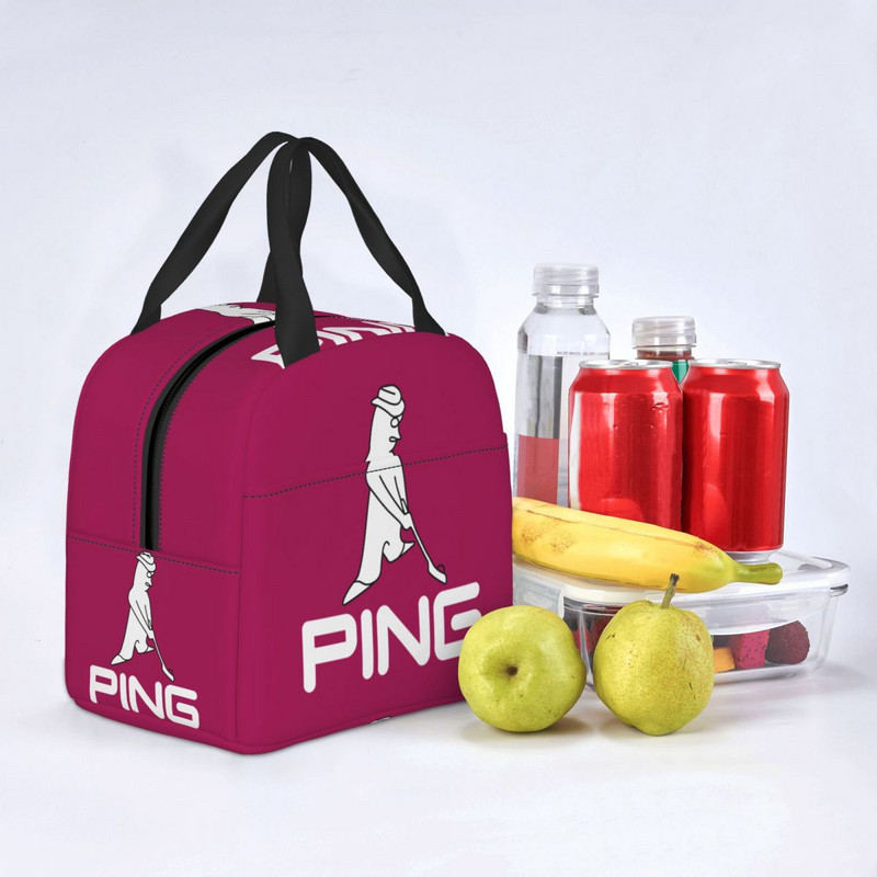 Torba za ručak s logotipom golfa za žene, muškarce, topla, hladnjak, izolirana kutija za ručak za studente, školske poslove, piknik, torbe za hranu