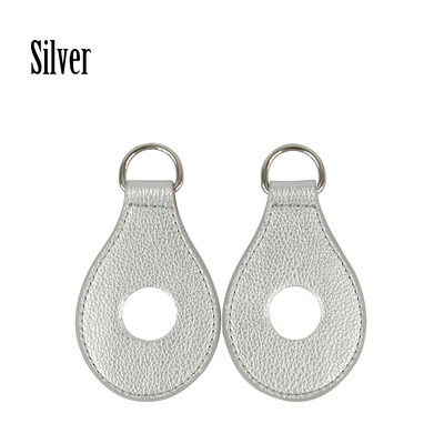 TANQU jauns 1 pāris 2 gab PU ādas pilienu formas stiprinājums ar caurumiem Obag plecu siksnai O som Rokassomu sieviešu soma