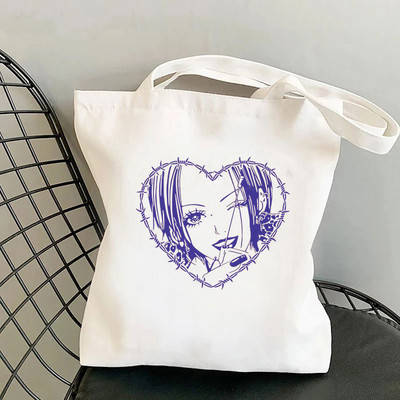 Harajuku Újrafelhasználható Vásárlás Japán Anime Nana Print táska Összehajtható vászon táska Válltáska Tanári könyvtáska Eco utazótáskák