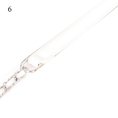 100/120 cm-es bőrtáska láncszíj táskához Kiegészítők Női vállpántok Kézitáskák Fémlánc Sima Exquisite Correa Bolso