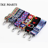 IKE MARTI Cvjetni remen za torbicu Podesive naramenice za torbe Najlonske dugine široke naramenice za remen za torbice za žene Torbe na rame