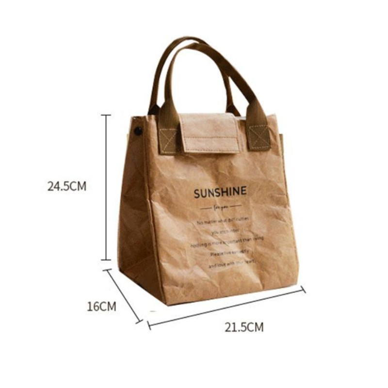 Hordozható ebédtáska Dupont papír ebéddoboz, hordtáska szigetelő hűtött vízálló tárolótáska iskolai kültéri pikniktáska 2023