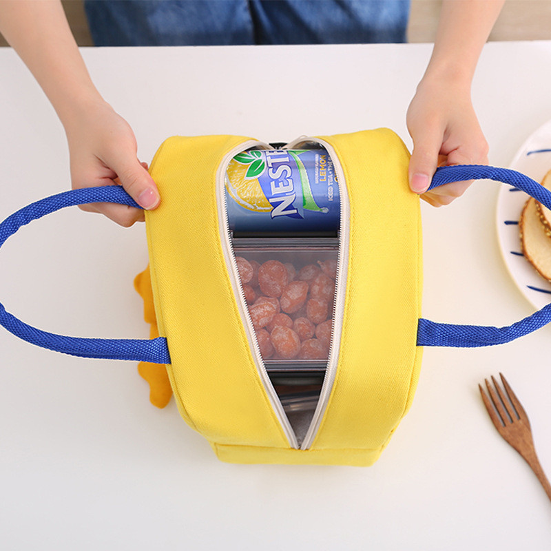 Simpatična žuta patka Termalna torba za ručak za žene Izolirani nosač hrane za piknik Hladnjak za led Dječje prijenosne torbe za večeru