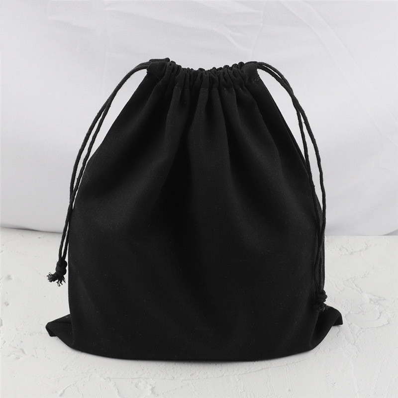 Pamutvászon belső táskák húzózsinóros tasak rózsaszín szürke fekete bézs színű ajándékcsomagoló táska tároló táska kézitáska tartozékokhoz