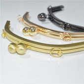 19,5 cm semicerc fără orificiu șurub suprafață netedă inel poșetă cadru bricolaj portmoneu kiss blocare geanta accesorii hardware