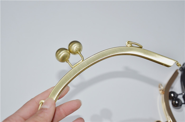 19,5 cm semicerc fără orificiu șurub suprafață netedă inel poșetă cadru bricolaj portmoneu kiss blocare geanta accesorii hardware