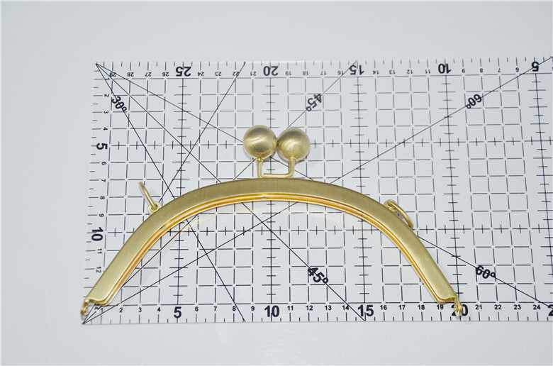 19,5 cm semicerc fără orificiu șurub suprafață netedă inel poșetă cadru bricolaj portmoneu kiss blocare geanta accesorii hardware