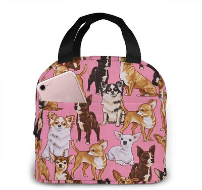 Geanta unisex pentru incalzire a mancarii Geanta de pranz pentru caini Chihuahua