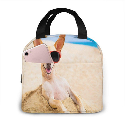 Geanta unisex pentru incalzire a mancarii Geanta de pranz pentru caini Chihuahua