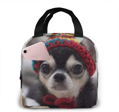 Geanta unisex pentru incalzire a mancarii Geanta de pranz pentru caini Chihuahua