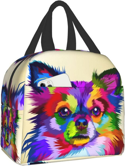 Geanta unisex pentru incalzire a mancarii Geanta de pranz pentru caini Chihuahua