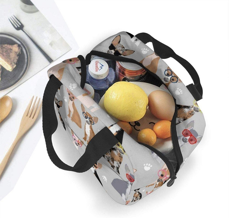 Geanta unisex pentru incalzire a mancarii Geanta de pranz pentru caini Chihuahua