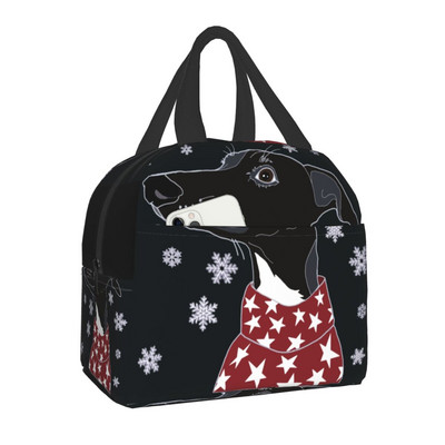 Χαριτωμένο Greyhound Sighthound Dog Insolated τσάντα μεσημεριανού γεύματος για γυναίκες στεγανό Whippet Puppy Cooler Thermal Bento Box Κάμπινγκ Ταξίδι