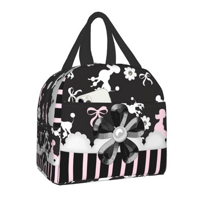 Χαριτωμένο Greyhound Sighthound Dog Insolated τσάντα μεσημεριανού γεύματος για γυναίκες στεγανό Whippet Puppy Cooler Thermal Bento Box Κάμπινγκ Ταξίδι