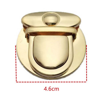 2 ΤΕΜ/Παρτίδα Γυναικεία πόρπη Twist Lock Μεταλλική κλειδαριά κούμπωμα αγκράφα για DIY Craft 4,6 cm σε διάμετρο Τσάντες Χεριού Τσάντες ώμου Αξεσουάρ