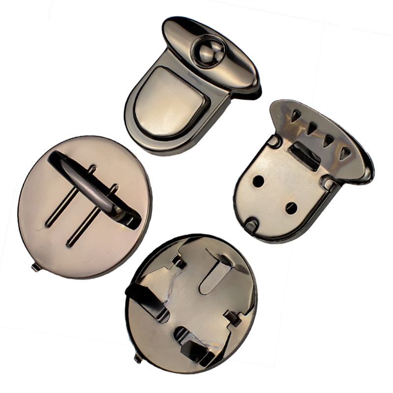 2 ΤΕΜ/Παρτίδα Γυναικεία πόρπη Twist Lock Μεταλλική κλειδαριά κούμπωμα αγκράφα για DIY Craft 4,6 cm σε διάμετρο Τσάντες Χεριού Τσάντες ώμου Αξεσουάρ