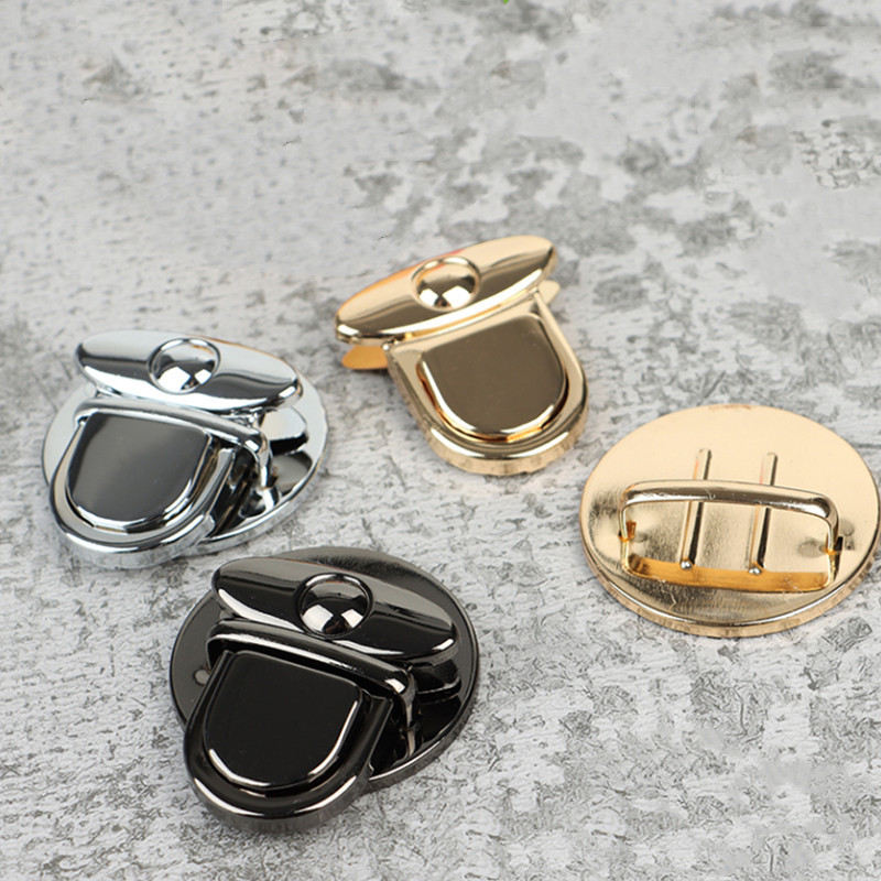 2 ΤΕΜ/Παρτίδα Γυναικεία πόρπη Twist Lock Μεταλλική κλειδαριά κούμπωμα αγκράφα για DIY Craft 4,6 cm σε διάμετρο Τσάντες Χεριού Τσάντες ώμου Αξεσουάρ