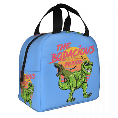Geantă de prânz izolată cu dinozaur din desene animate pentru femei, cutie de prânz etanșă, răcitoare termică, pentru copii, școlari, pungi de mâncare