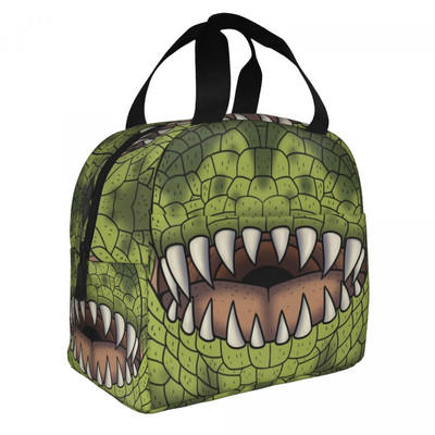 Geantă de prânz izolată cu dinozaur din desene animate pentru femei, cutie de prânz etanșă, răcitoare termică, pentru copii, școlari, pungi de mâncare