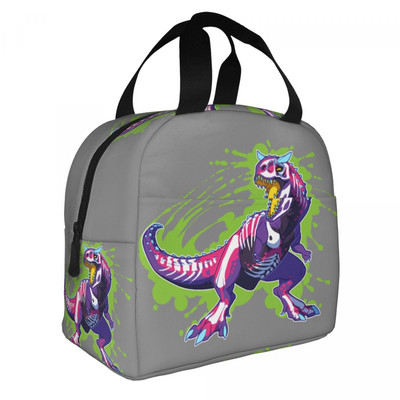 Geantă de prânz izolată cu dinozaur din desene animate pentru femei, cutie de prânz etanșă, răcitoare termică, pentru copii, școlari, pungi de mâncare