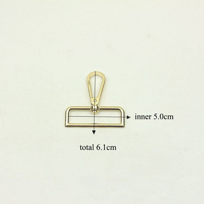 5kom 50mm mesingana metalna torba Kopča Karabini Okretna jastog kopča Karabini Privjesak za ključeve Remen Kožna ručna torbica Hardverski dodatak