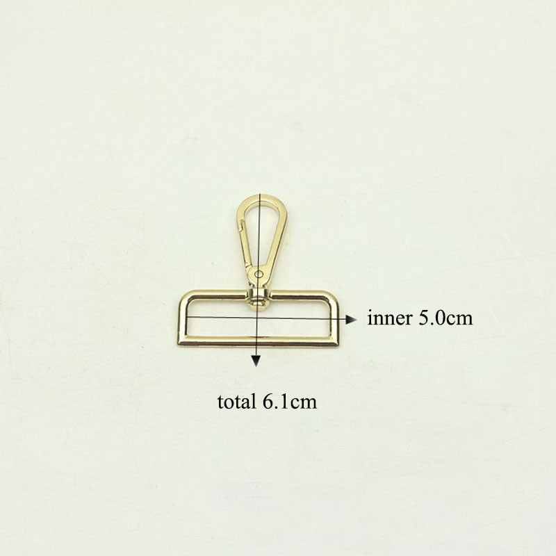 5kom 50mm mesingana metalna torba Kopča Karabini Okretna jastog kopča Karabini Privjesak za ključeve Remen Kožna ručna torbica Hardverski dodatak
