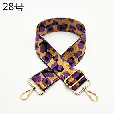 Zamjenski dugački remen za nošenje na ramenu Prošireni remen za torbu u boji Dodaci za pletene torbe Novi leopard print