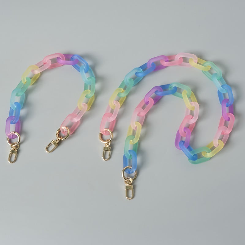 Színes dekoratív táskalánc Kitűnő, elegáns akril válltáska lánc színű matt matt táska lánc táska kiegészítők forró
