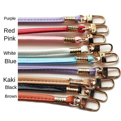 120 cm nova čvrsta duga PU kožna torba s metalnim lancem na rame Ručka s kopčom DIY torbica s remenom za torbicu Ručne torbe Pojasevi Dodaci za torbe s remenom