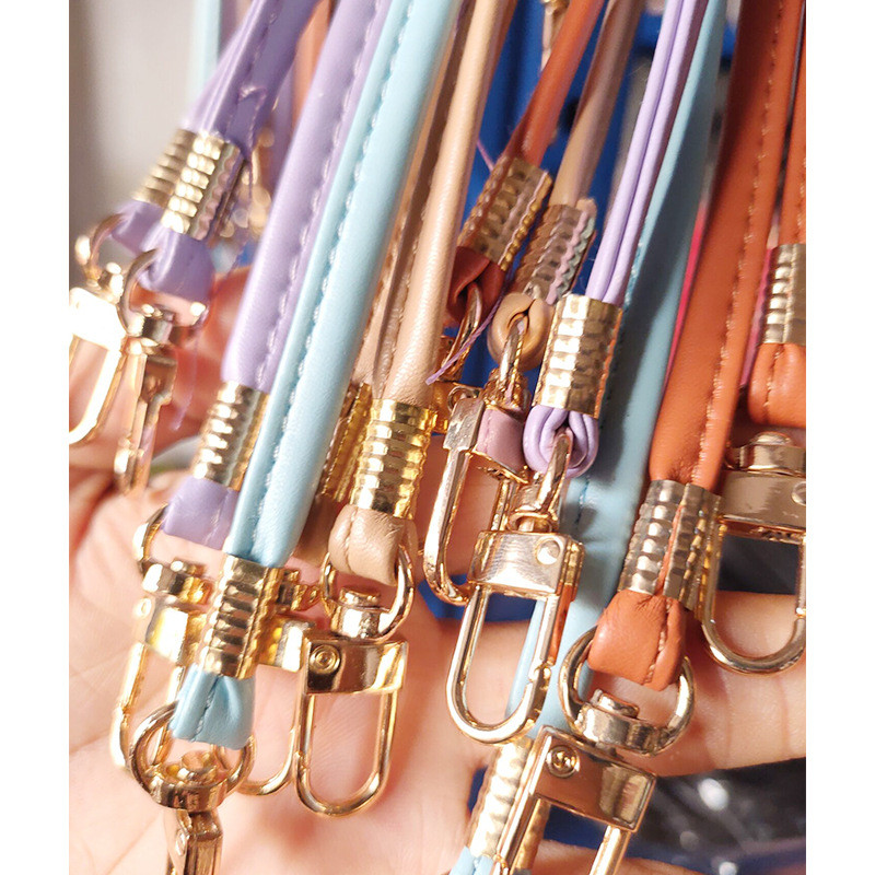 120 cm nova čvrsta duga PU kožna torba s metalnim lancem na rame Ručka s kopčom DIY torbica s remenom za torbicu Ručne torbe Pojasevi Dodaci za torbe s remenom