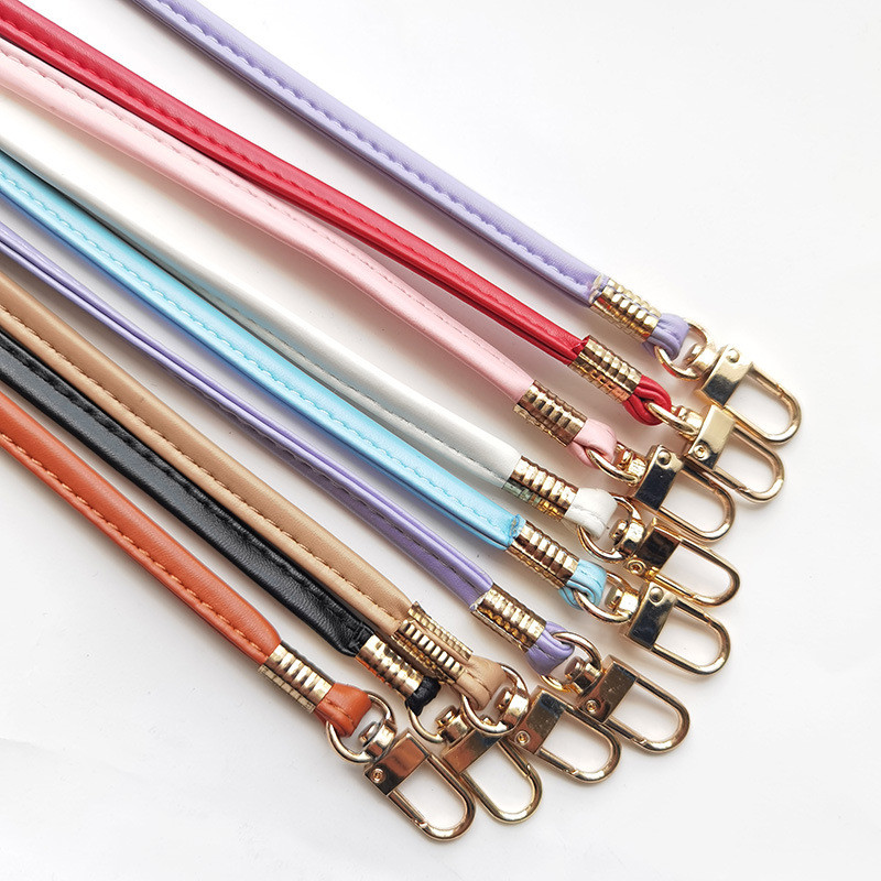 120 cm nova čvrsta duga PU kožna torba s metalnim lancem na rame Ručka s kopčom DIY torbica s remenom za torbicu Ručne torbe Pojasevi Dodaci za torbe s remenom