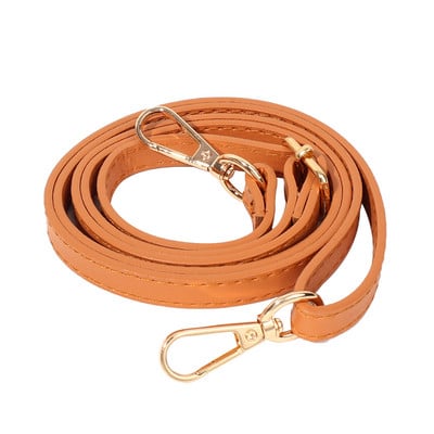 Divat PU bőr vállpánt Crossbody táskaszíj 125 cm hosszú, kétrétegű cseretáska öv barkácscsatos táskatartozékok