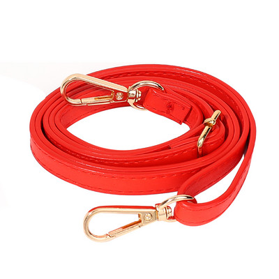 Divat PU bőr vállpánt Crossbody táskaszíj 125 cm hosszú, kétrétegű cseretáska öv barkácscsatos táskatartozékok