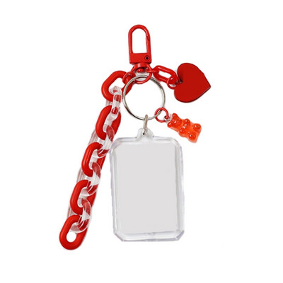 1 vnt. „Pasidaryk pats“ tuščias ID Nuotraukų karoliukais papuoštas raktų pakabuko krepšys Kabantis raktų pakabukas Mobiliojo telefono grandinės krepšys Dekoratyviniai pakabukai Aksesuarai