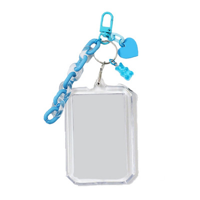 1 vnt. „Pasidaryk pats“ tuščias ID Nuotraukų karoliukais papuoštas raktų pakabuko krepšys Kabantis raktų pakabukas Mobiliojo telefono grandinės krepšys Dekoratyviniai pakabukai Aksesuarai