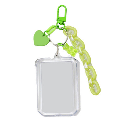 1 vnt. „Pasidaryk pats“ tuščias ID Nuotraukų karoliukais papuoštas raktų pakabuko krepšys Kabantis raktų pakabukas Mobiliojo telefono grandinės krepšys Dekoratyviniai pakabukai Aksesuarai