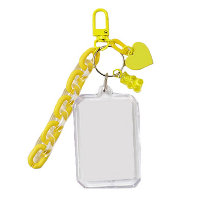 1 vnt. „Pasidaryk pats“ tuščias ID Nuotraukų karoliukais papuoštas raktų pakabuko krepšys Kabantis raktų pakabukas Mobiliojo telefono grandinės krepšys Dekoratyviniai pakabukai Aksesuarai