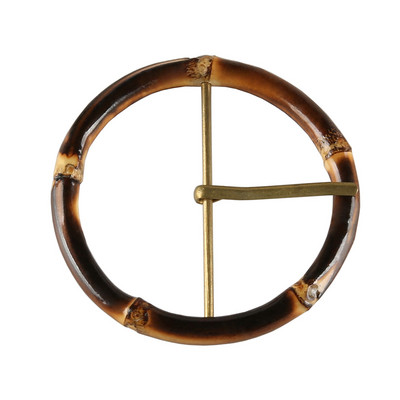 Odjeća Odjevni predmeti Odjeća Torbe Dodaci Okrugli prsten Drveni ratan Unikatna ručno rađena kopča za pojas od korijena bambusa