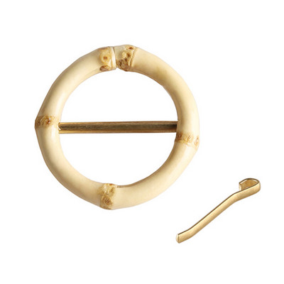 Odjeća Odjevni predmeti Odjeća Torbe Dodaci Okrugli prsten Drveni ratan Unikatna ručno rađena kopča za pojas od korijena bambusa