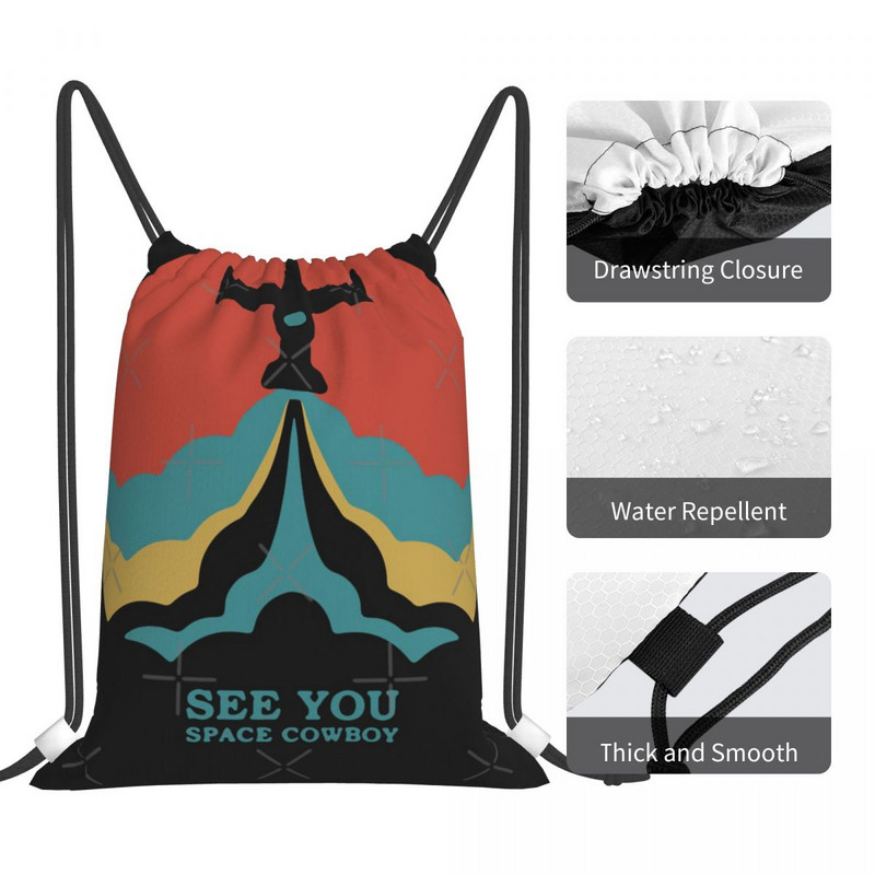 Cowboy Bebop Retro Vintage húzózsinóros táskák hátizsákok táska női női táska női hátizsák szál hátizsák