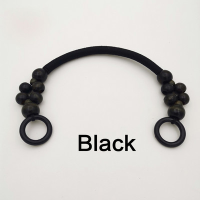 Retro somas rokturis koka pērlīšu virve Somas siksna rokturis plecu josta rokassomām DIY maiņas somas piederumi фурнитура для сумок