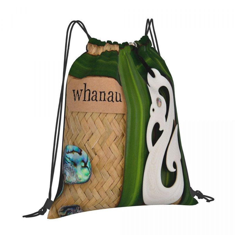 Nz Maori - Whanau - Šeimos tema, raišteliai Krepšiai Kuprinės Kelioninis Kawaii Krepšys Mergaitėms Vaikiškas Krepšys Kuprinė