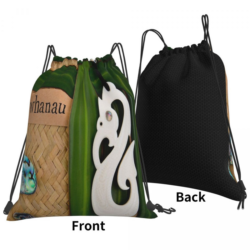 Nz Maori - Whanau - Šeimos tema, raišteliai Krepšiai Kuprinės Kelioninis Kawaii Krepšys Mergaitėms Vaikiškas Krepšys Kuprinė