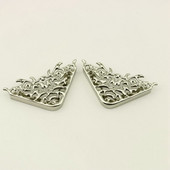 Metalna kutna zaštita za torbu za kožne obrte Torbica s preklopom Ručna torba Prtljaga DIY dekoracija Cvjetni uzorak Hardverski dodaci