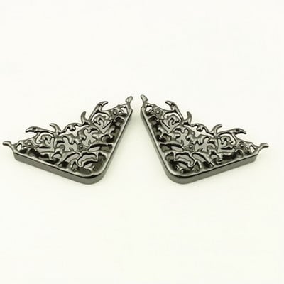 Metalna kutna zaštita za torbu za kožne obrte Torbica s preklopom Ručna torba Prtljaga DIY dekoracija Cvjetni uzorak Hardverski dodaci