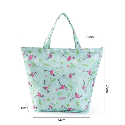 Nova sklopiva prijenosna torba za ručak velikog kapaciteta, zadebljana izolacijska torba od aluminijske folije, vodootporna kutija za ručak otporna na ulje, torbe za piknik