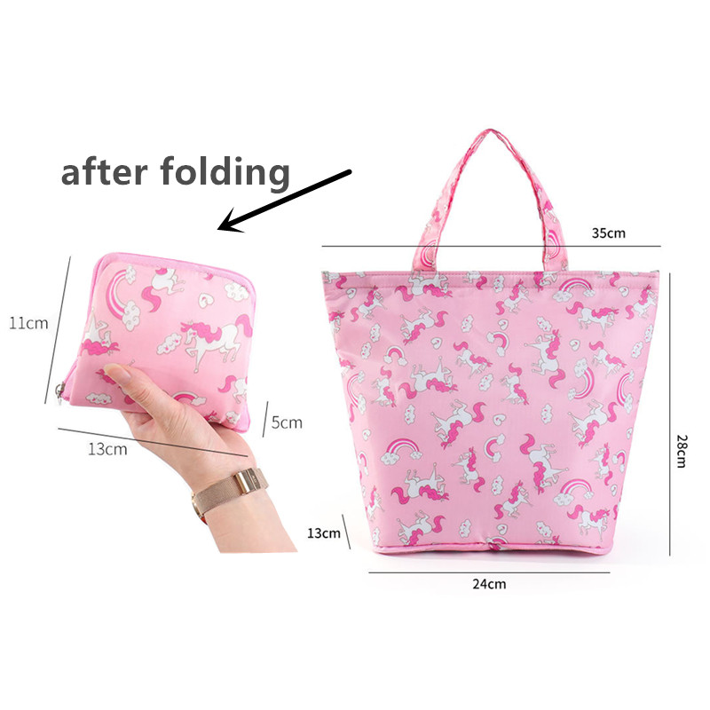 Nova sklopiva prijenosna torba za ručak velikog kapaciteta, zadebljana izolacijska torba od aluminijske folije, vodootporna kutija za ručak otporna na ulje, torbe za piknik