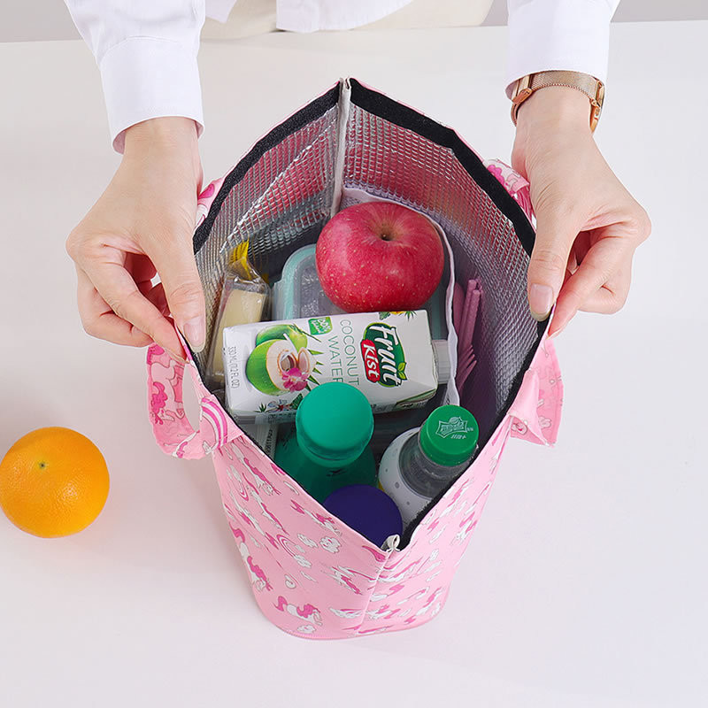 Nova sklopiva prijenosna torba za ručak velikog kapaciteta, zadebljana izolacijska torba od aluminijske folije, vodootporna kutija za ručak otporna na ulje, torbe za piknik