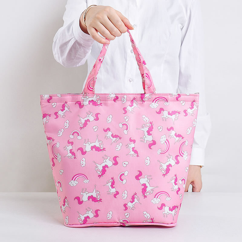 Nova sklopiva prijenosna torba za ručak velikog kapaciteta, zadebljana izolacijska torba od aluminijske folije, vodootporna kutija za ručak otporna na ulje, torbe za piknik